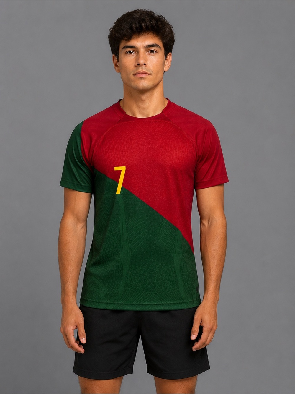 Portugal #7 Soccer Jersey Red Green Athletic Shirt Men’s Size Small NWT